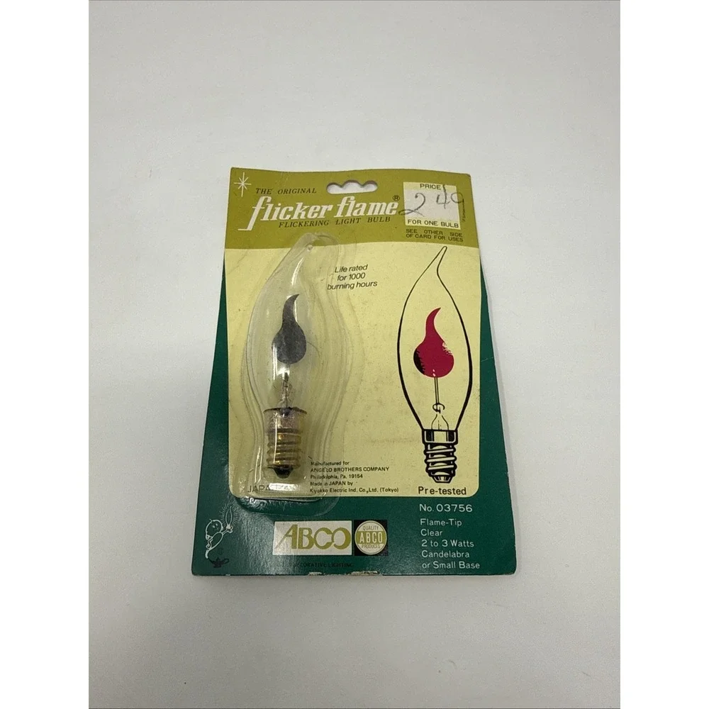 Vintage‎ The Original Flicker Flame Torpedo Shape Made in Japan ABCO 1970's?